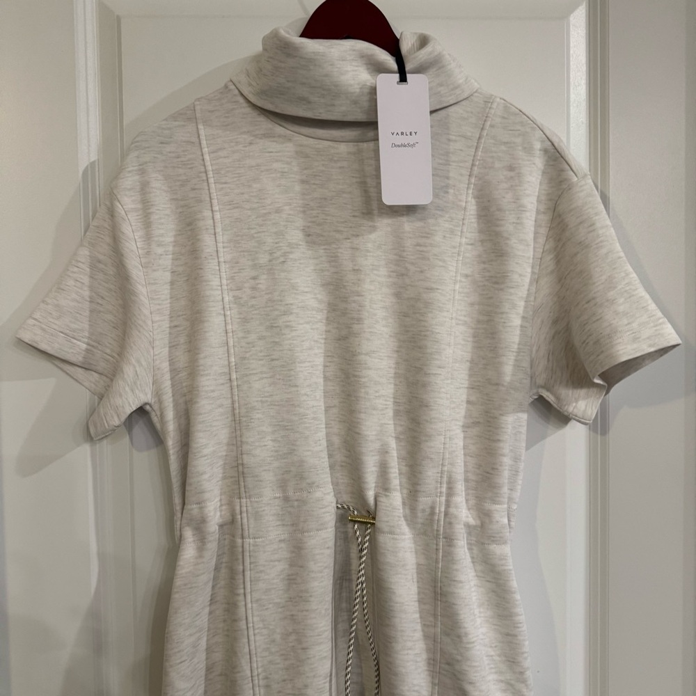 Varley Sophie Ivory Marl DoubleSoft Dress - Picture 6 of 10
